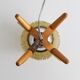 Paire de lampes de chevet vintage des années 1970 par Drevo Humpolec