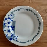 Lot de 6 assiettes plates anciennes Céranord  St Amand modèle LUGANO