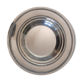 Crystal and silver metalding butter