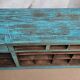 Old merchant's counter in Burmese teak.