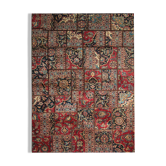 Handmade traditional vintage persian patchwork area rug 110x248cm
