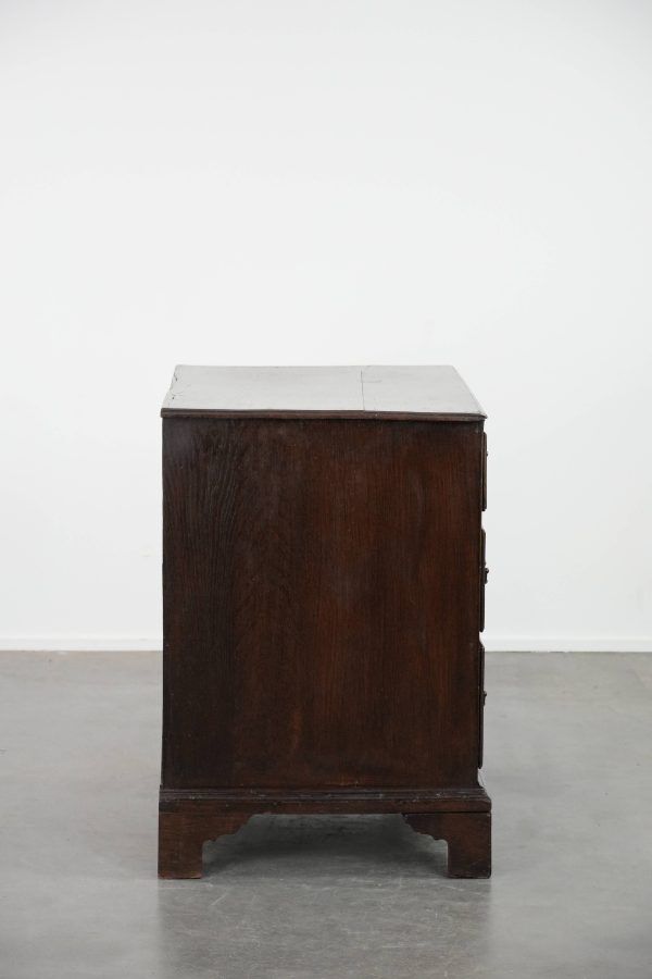Subtle English Antique Oak Chest from the 18th Century