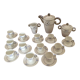 15-piece Limoges porcelain coffee set in art deco style