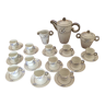 Limoges porcelain 15 pieces coffee set art deco style