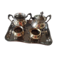 Napoleon style coffee tea service in silver metal
