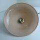 Pair of vintage pink opaline conical suspensions