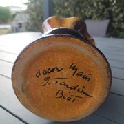 Vintage flower vase Georges Tardieu – Biot – Main decoration – 22 cm
