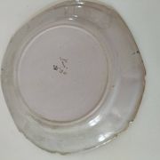 Assiette ancienne en faïence vieux Nevers fin 19ème