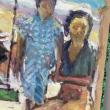 Family portrait signed Patrice Landauer