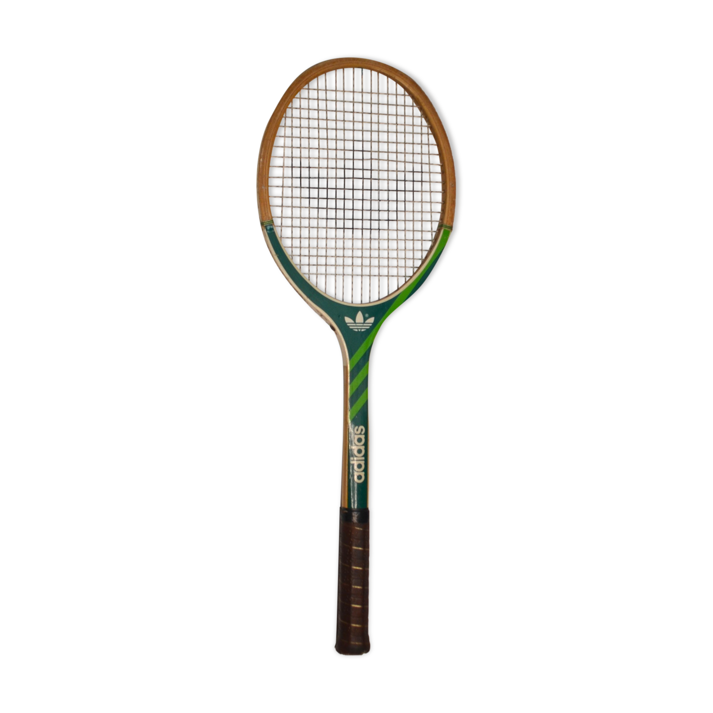 Vintage Adidas Tennis Racket - Green and White