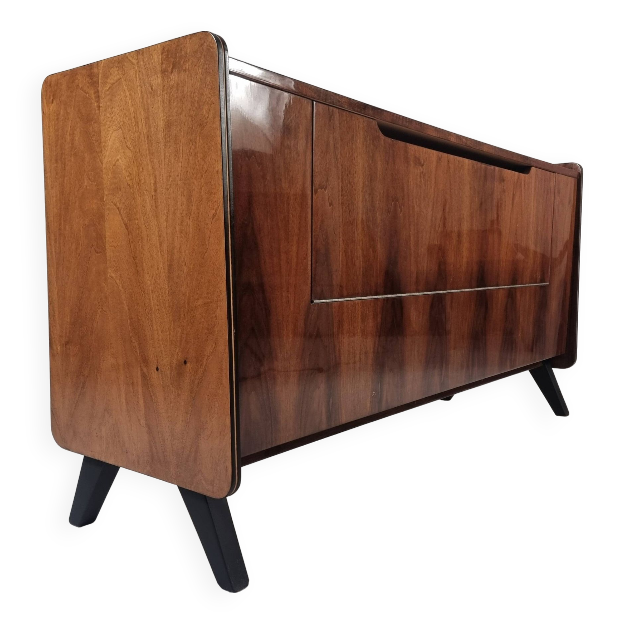 Commode vintage en noyer, 1970