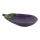 Vide poche aubergine en céramique signée Aegitna Vallauris