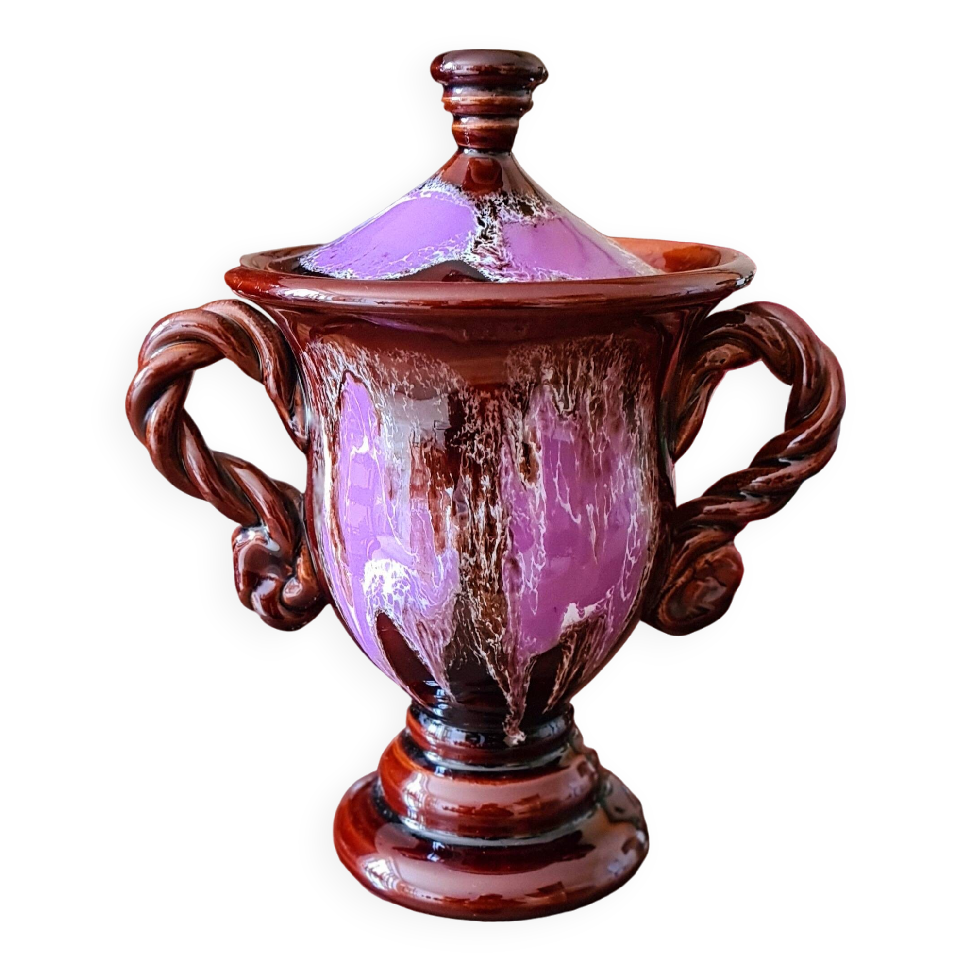 Very pretty pot with Vallauris lid