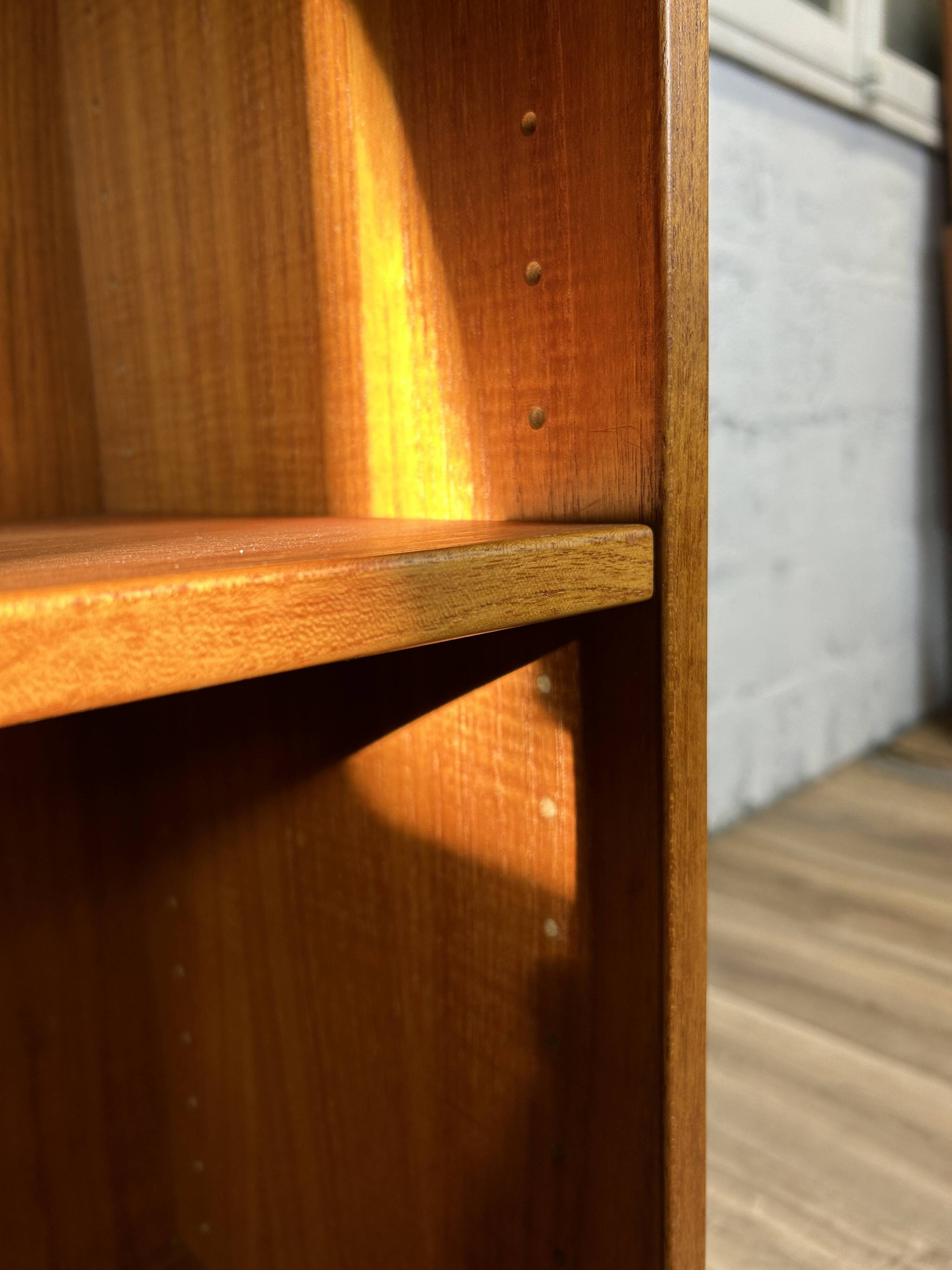 Vintage Scandinavian teak bookcase by Denka, 1960s