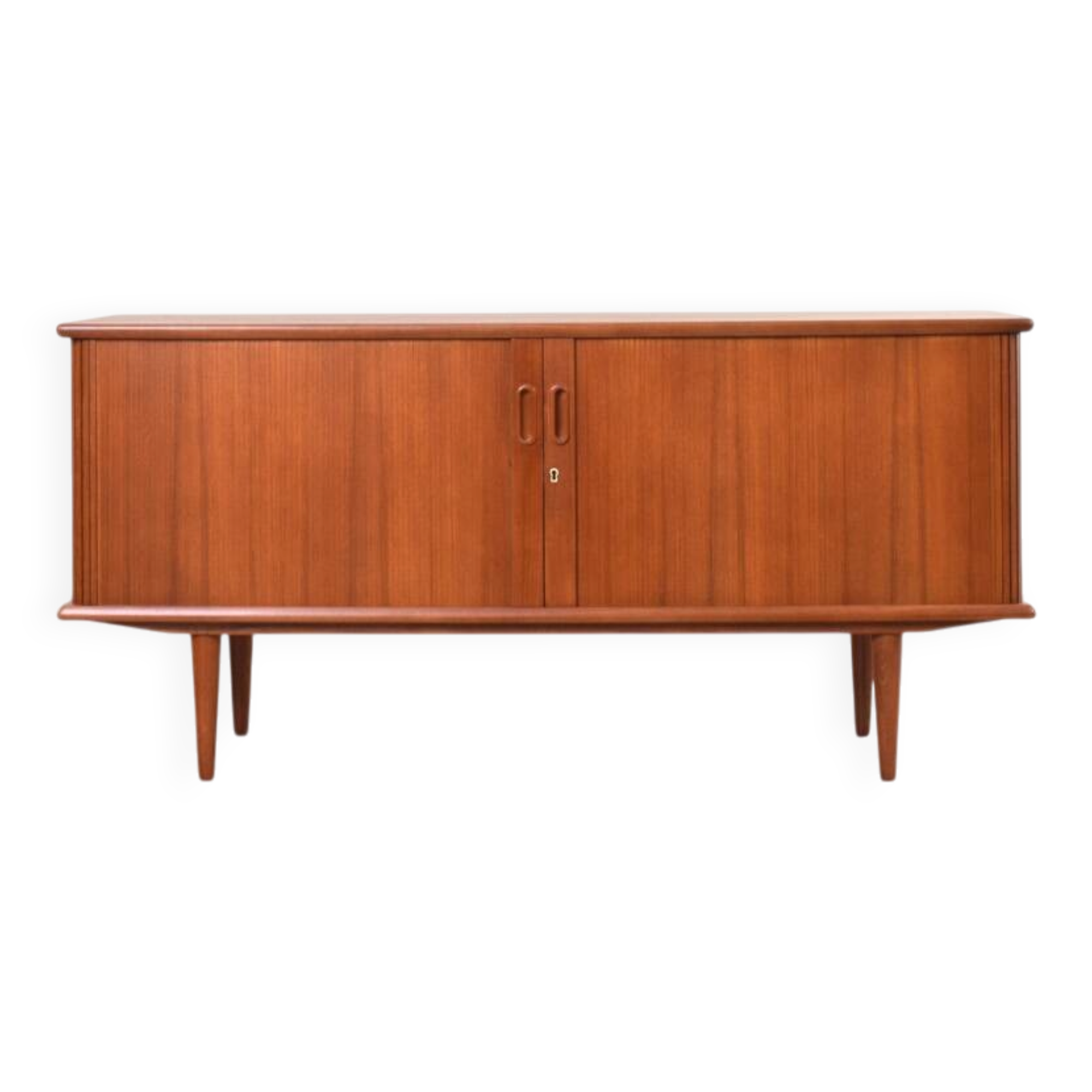 Mid-Century Danish Teak Tambour Sideboard, 1960s
