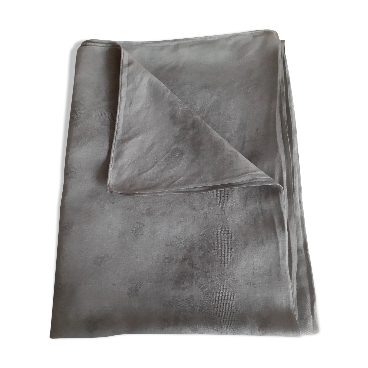 Damask linen tablecloth