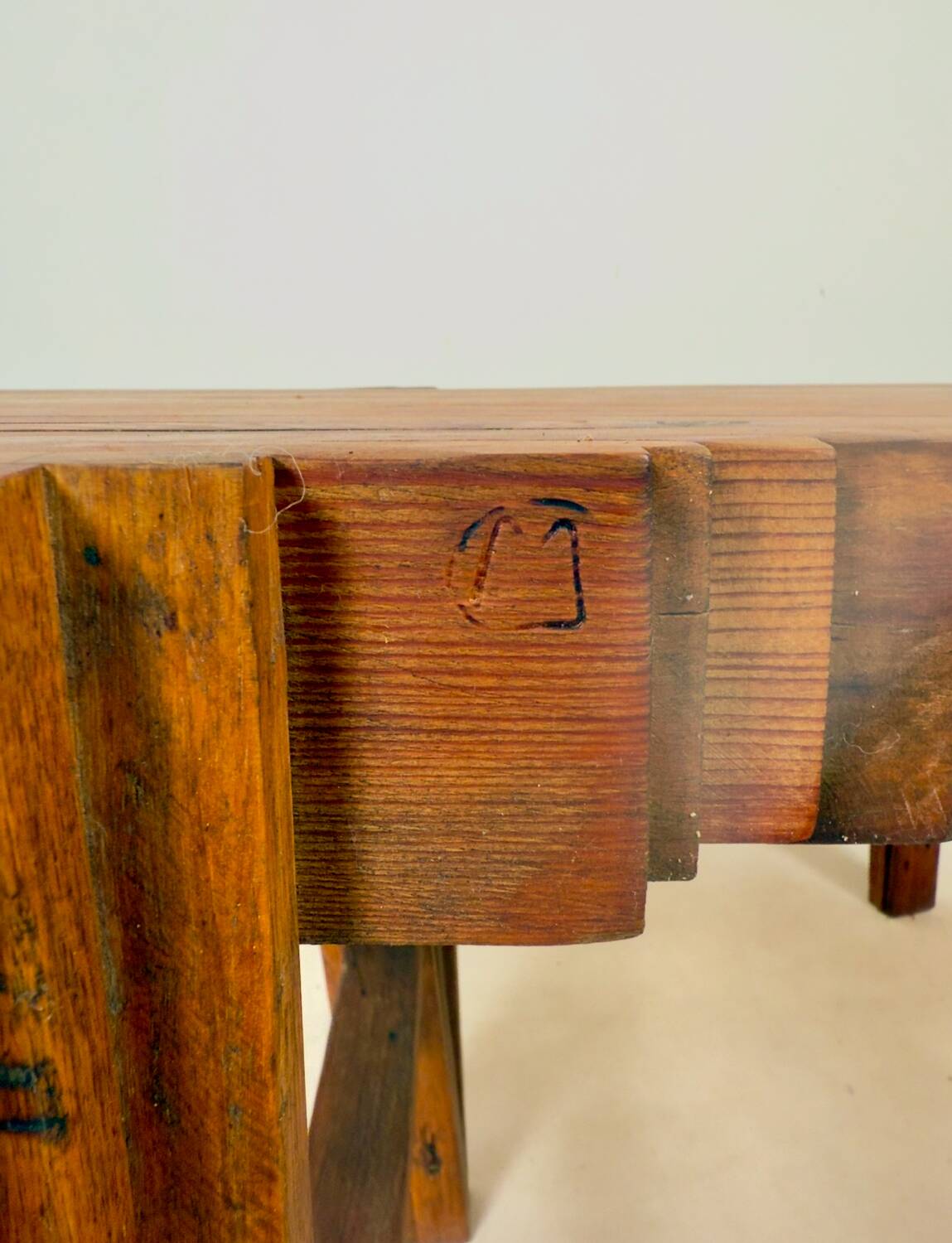 Designer desk, console table and matching stool