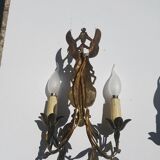 Paire d'appliques en bronze doré style Empire