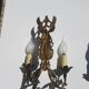 Paire d'appliques en bronze doré style Empire