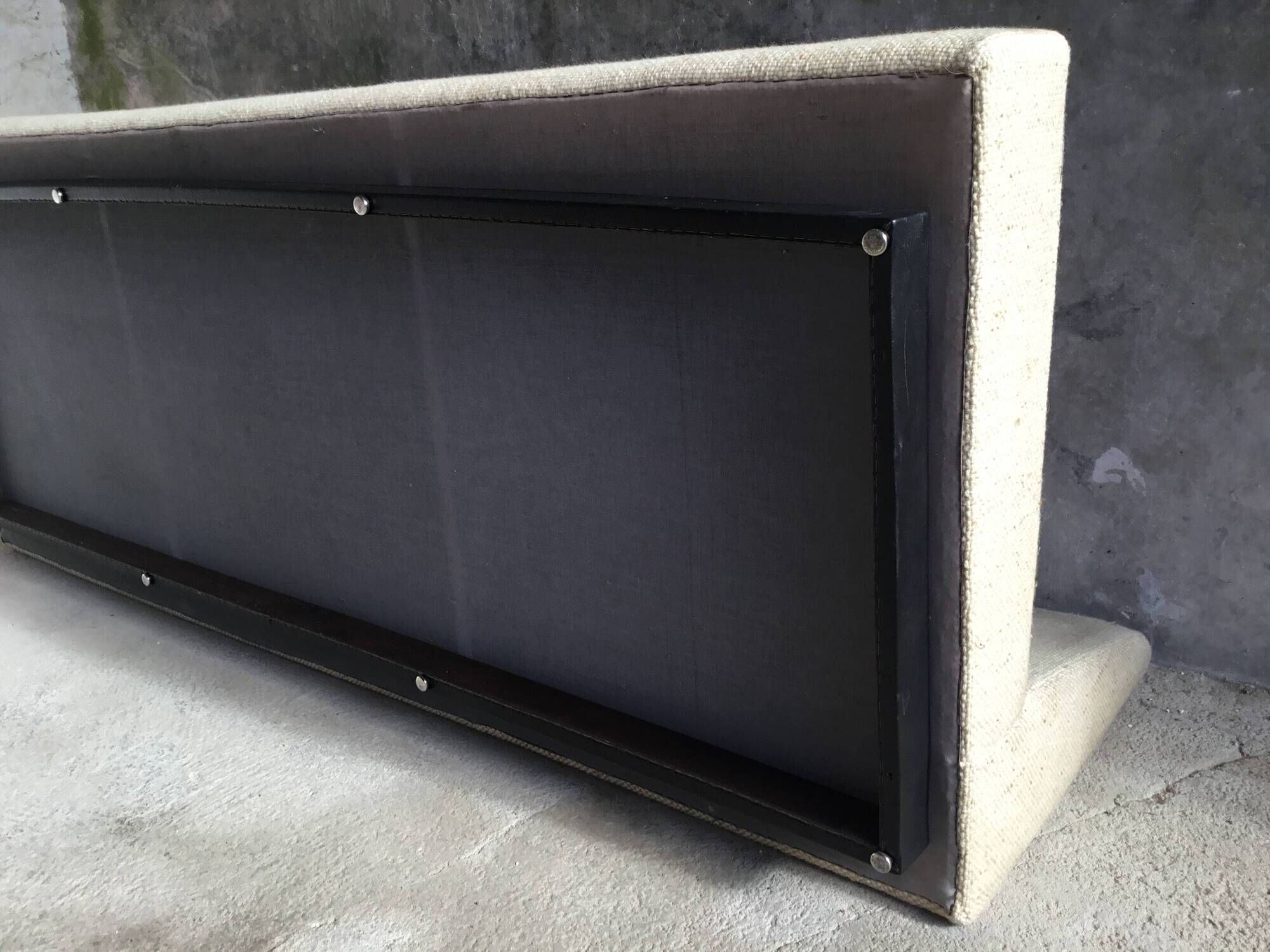 Three-seater canapé in mottled wool by Eddie Harlis - International Furniture