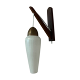 Vintage wall lamp glass danish design