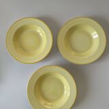 Yellow soup plate