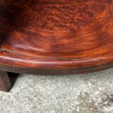 Art Deco side table / pedestal table in Rio rosewood