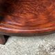 Art Deco side table / pedestal table in Rio rosewood
