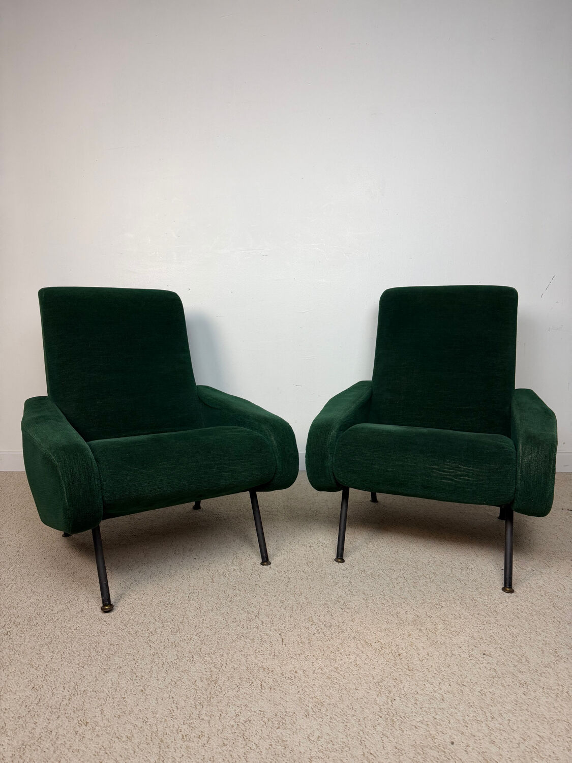 Vintage armchairs from the 60s/70s in the style of Pierre Guariche.
