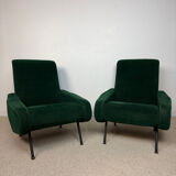 Vintage armchairs from the 60s/70s in the style of Pierre Guariche.
