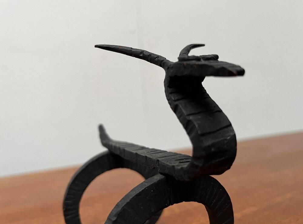 Animal sculpture, 1960s, wrought iron