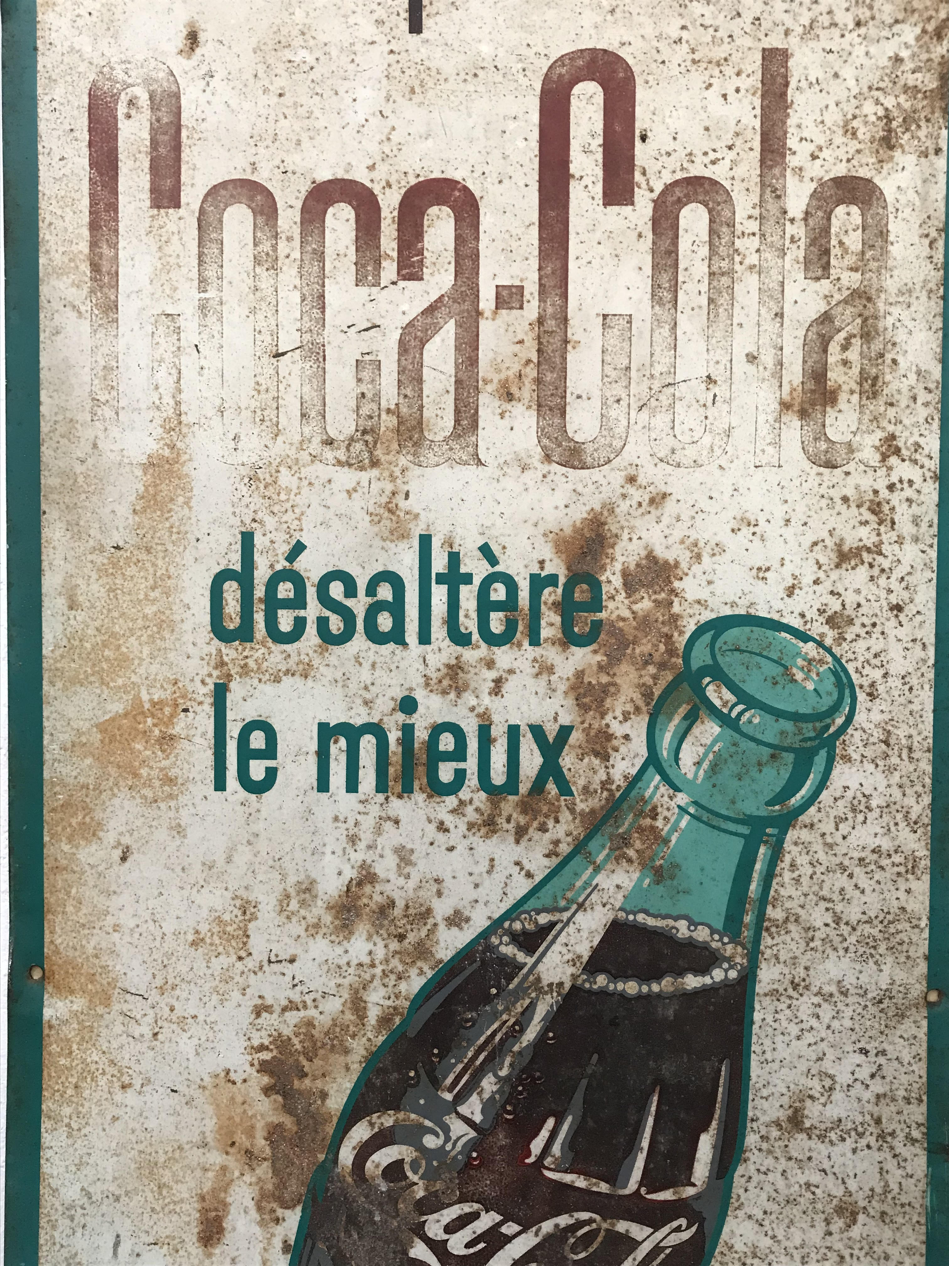 Coca Cola 50s advertising plate
