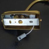 Pair of golden wall lights from the brossier saderne brand