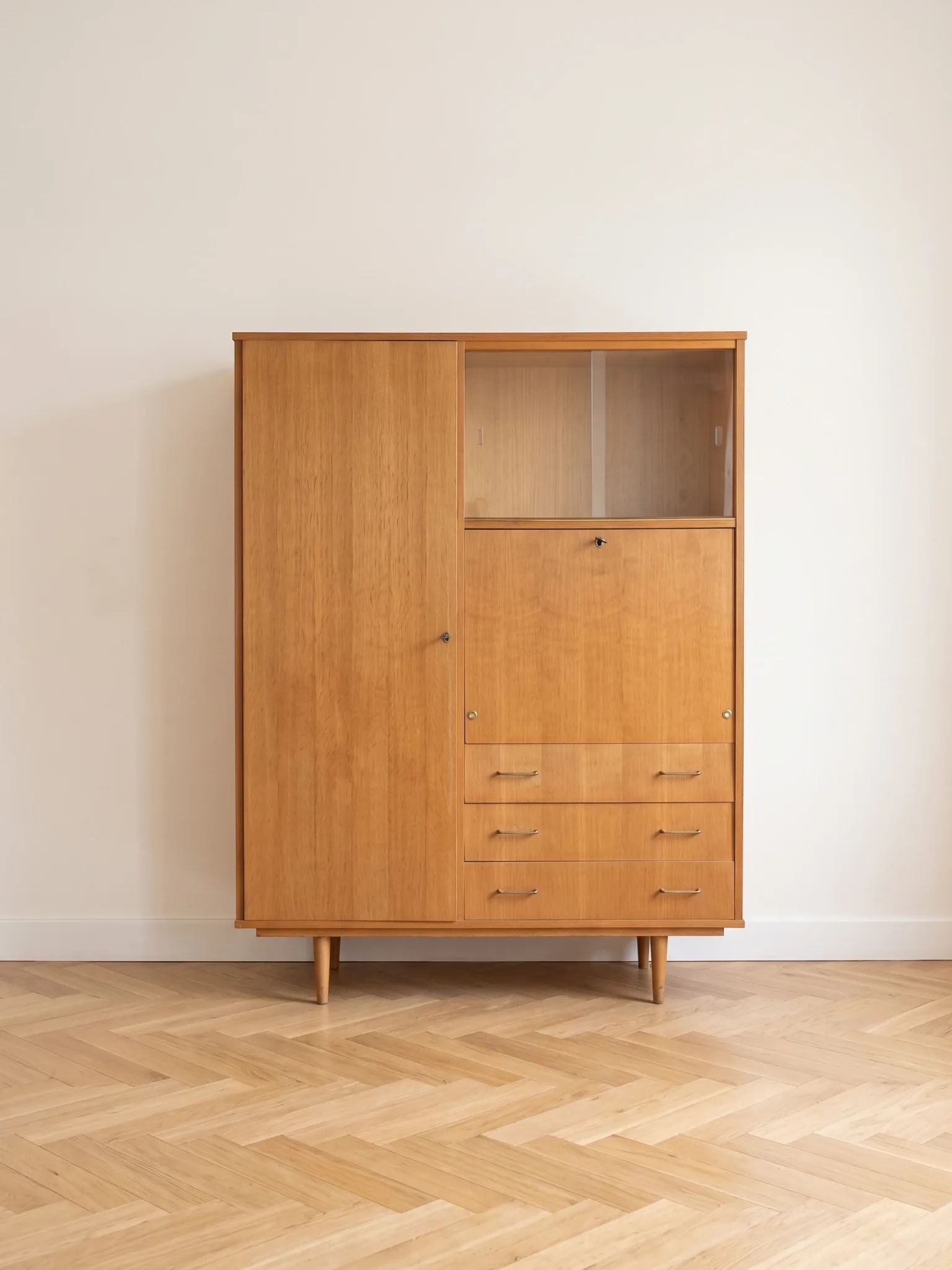 Armoire en bois, années 70