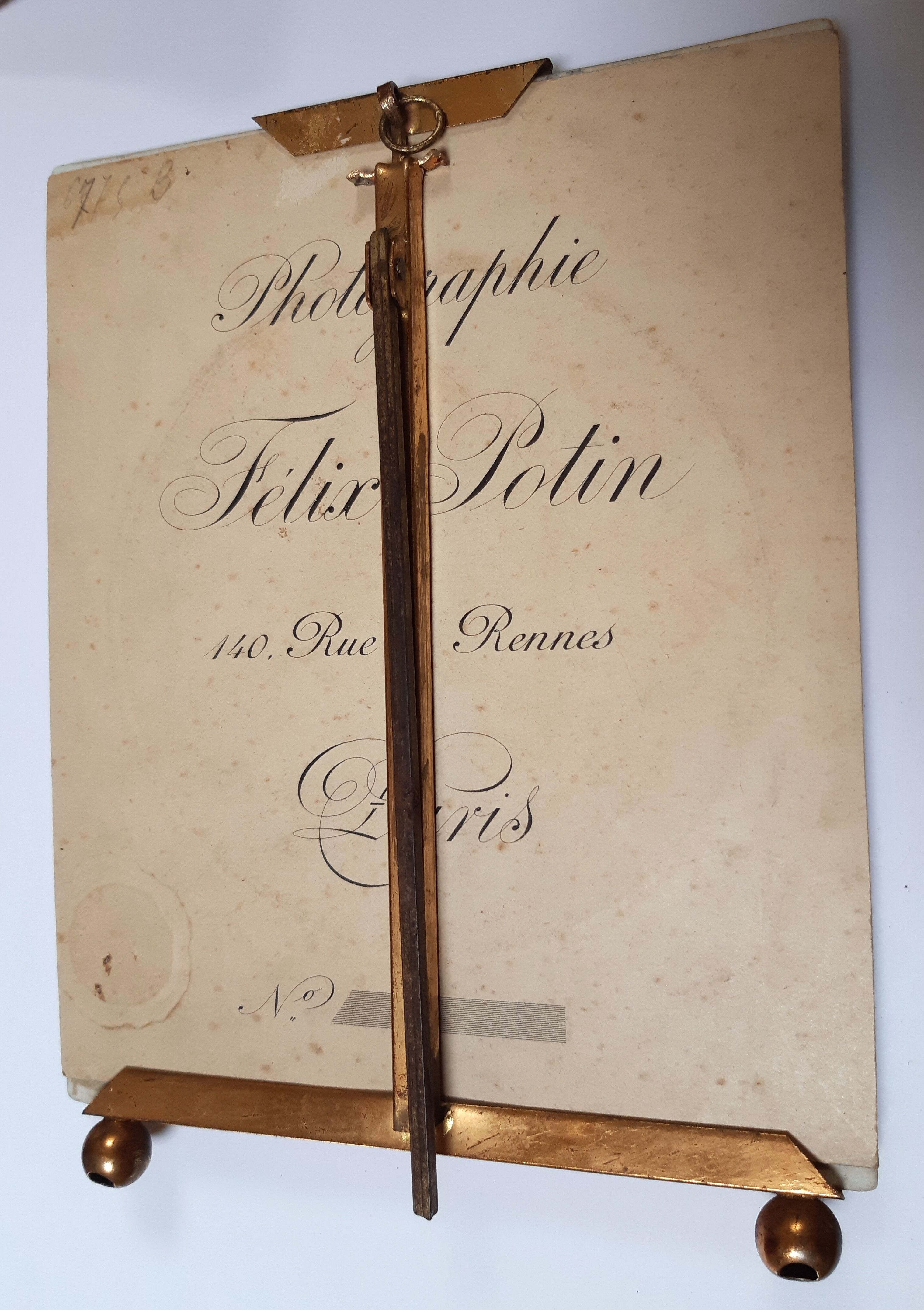 19th century floral porcelain frame