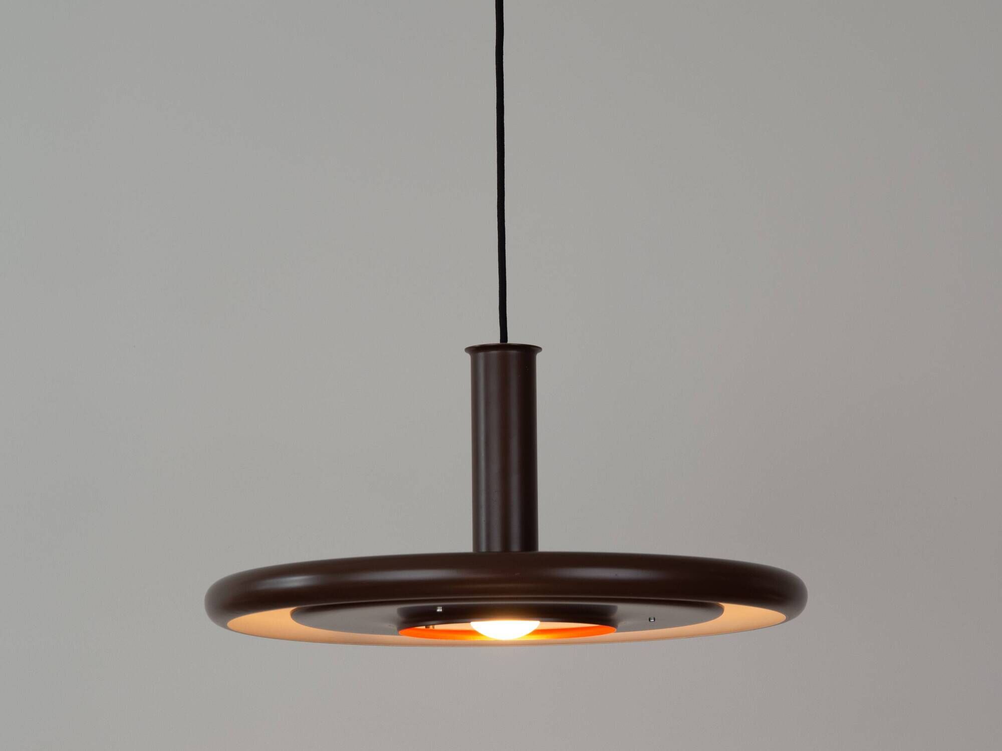 Danish vintage Optima pendant lamp by Hans Due, Fog og Morup, 1970s