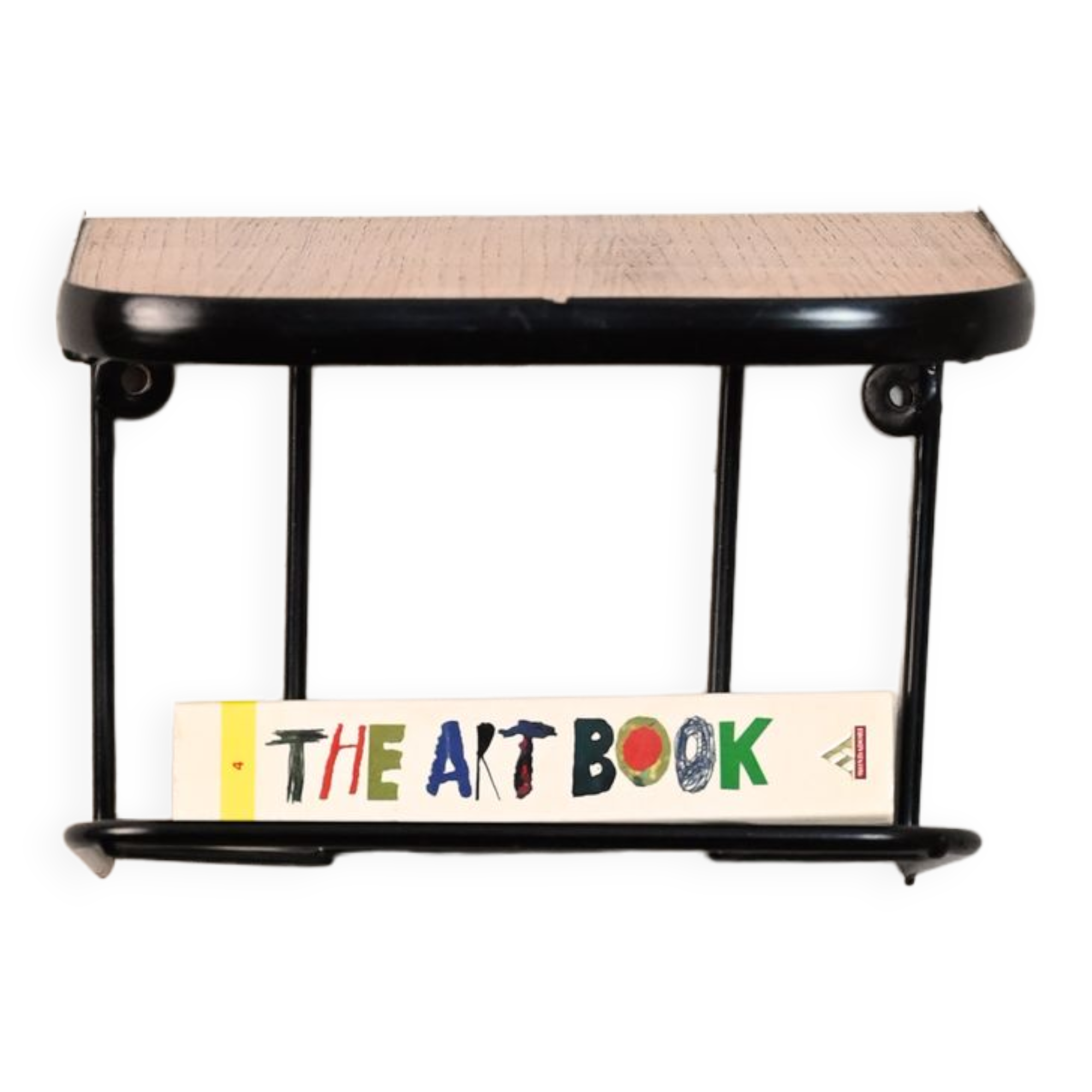 Hanging nightstand with black details