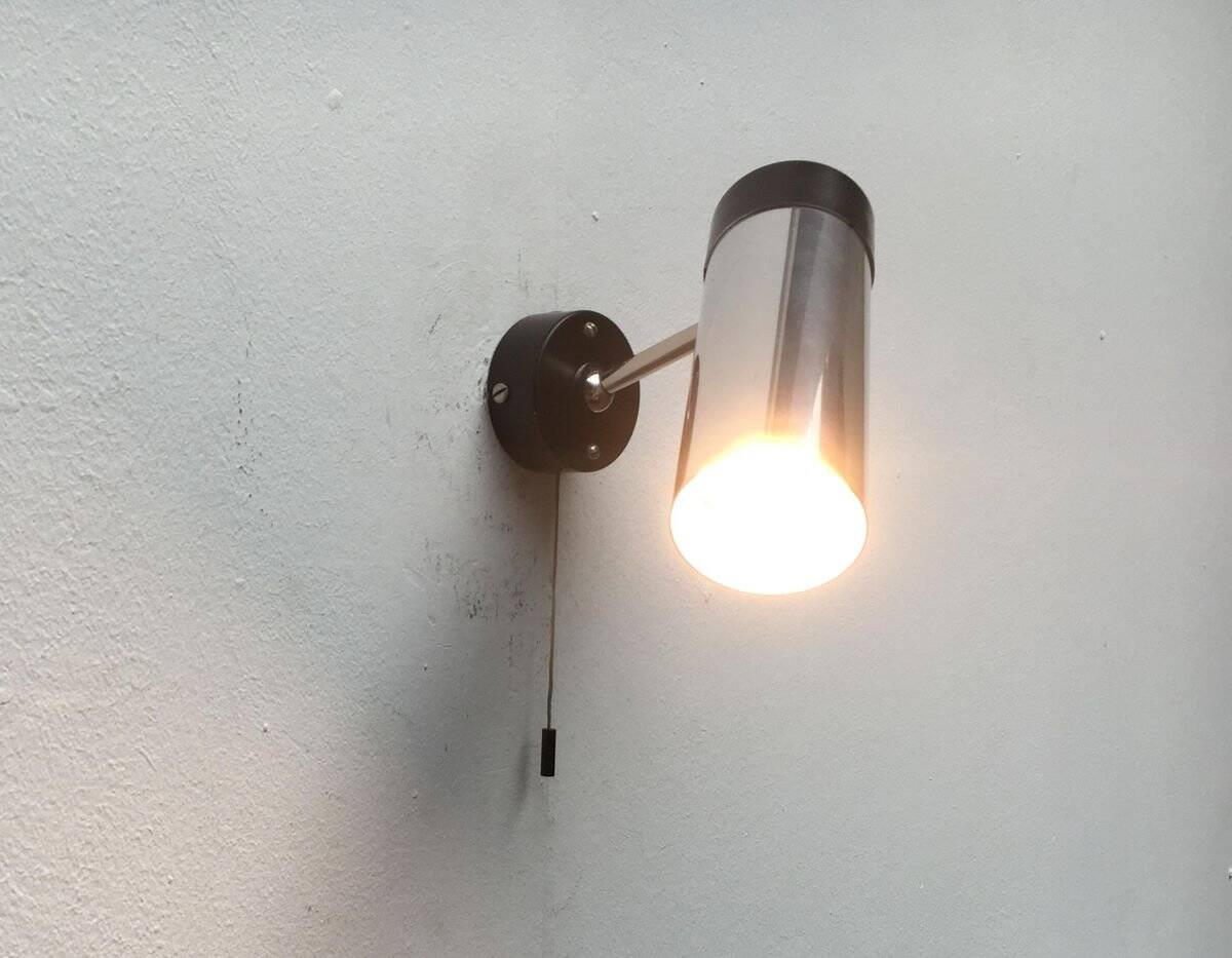 Mid-century minimalist wall lamps by H. Busquet for Hala Zeist, 1960s, set of 2.