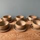Series of 6 vintage coffee cups in Aris stoneware