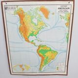 School map "American Continent"