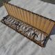 Ferotin coat rack in wicker and metal from the 60s vintage