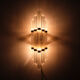Crystal glass venini wall lamp, 1970s