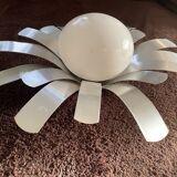 Oxar brushed metal vintage flower wall lamp