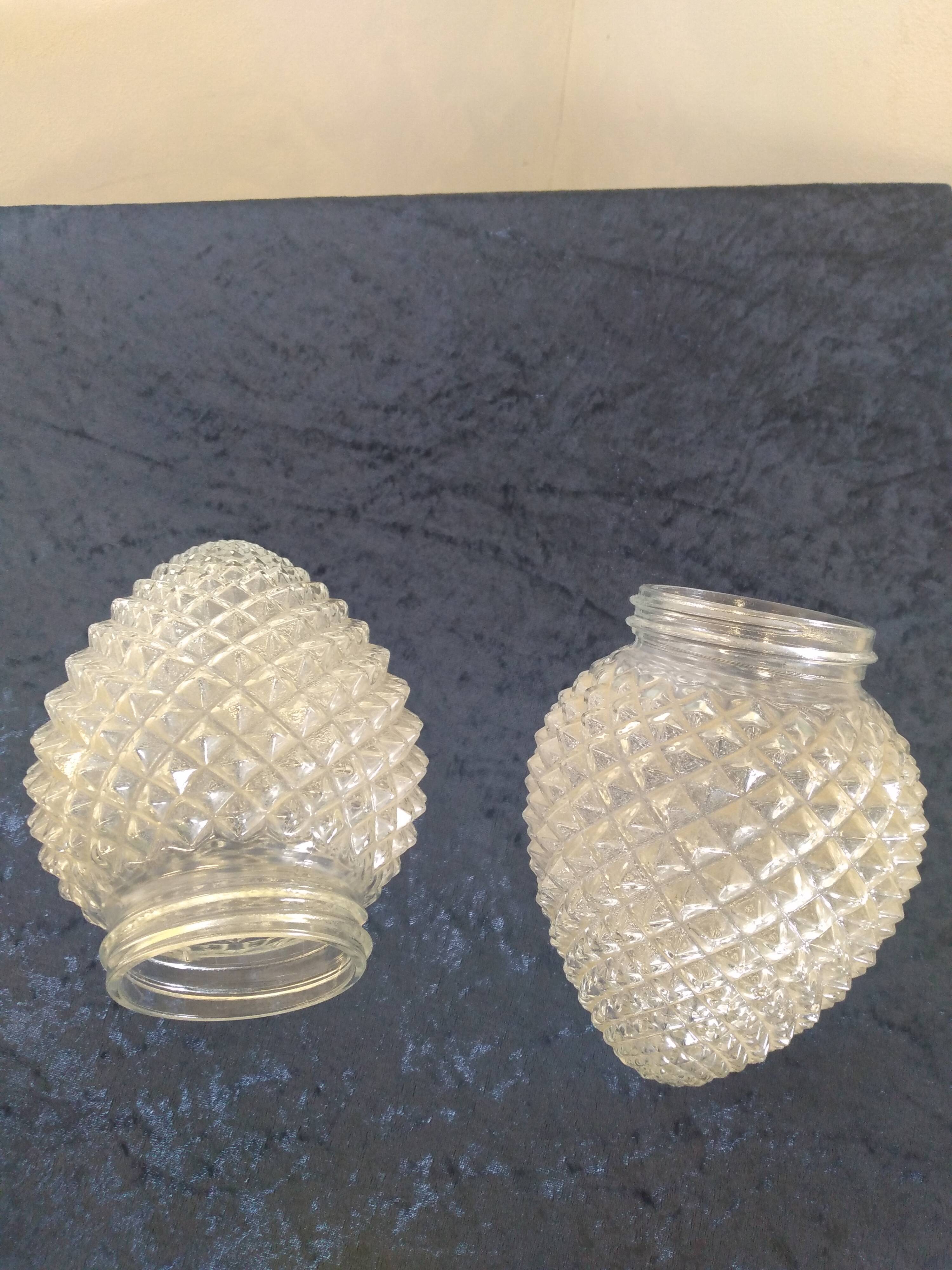 Globes pour applique art déco