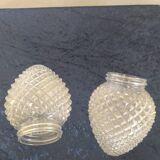 Globes for art deco wall lamp