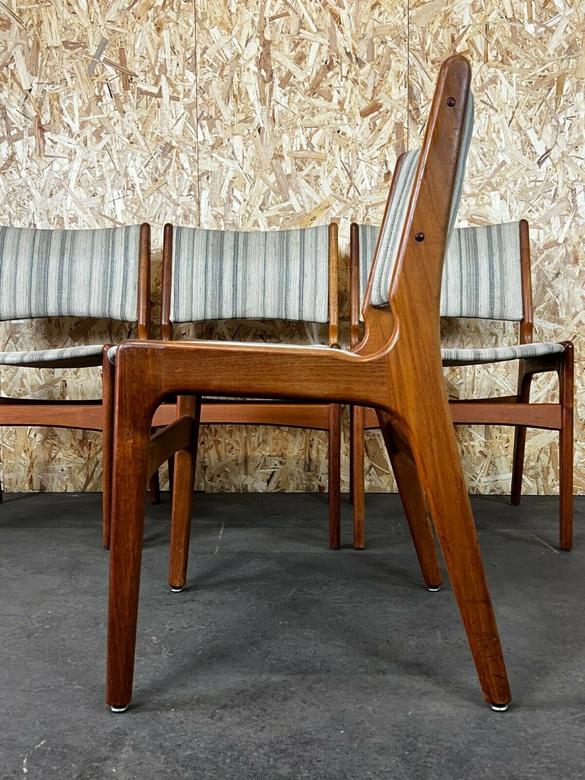 4x 60s 70s teak chairs Chair Dining Chair Henning Kjaernulf Danish 60s