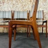 4x 60s 70s teak chairs Chair Dining Chair Henning Kjaernulf Danish 60s