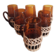 Lot de 6 verres vintage