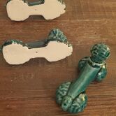 Barbotine earthenware knife holder