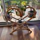Vintage rattan plant stand – 1970s